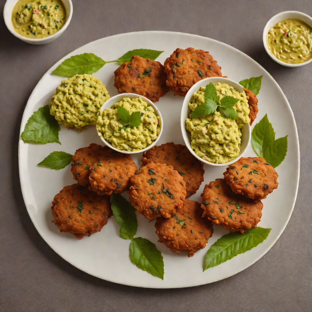 Chennai Street-Style Masala Vada with Coconut Chutney