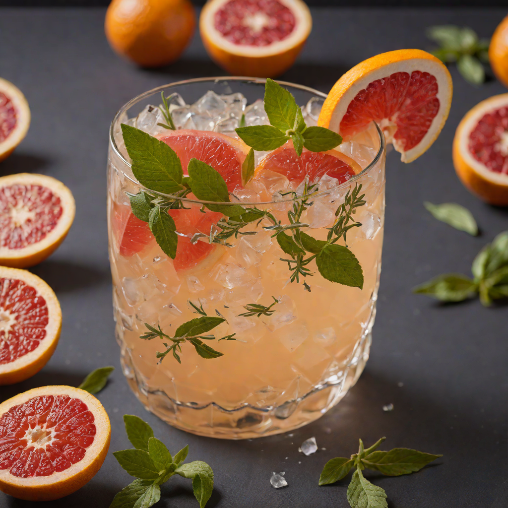 Charred Grapefruit and Sage Vodka Smash