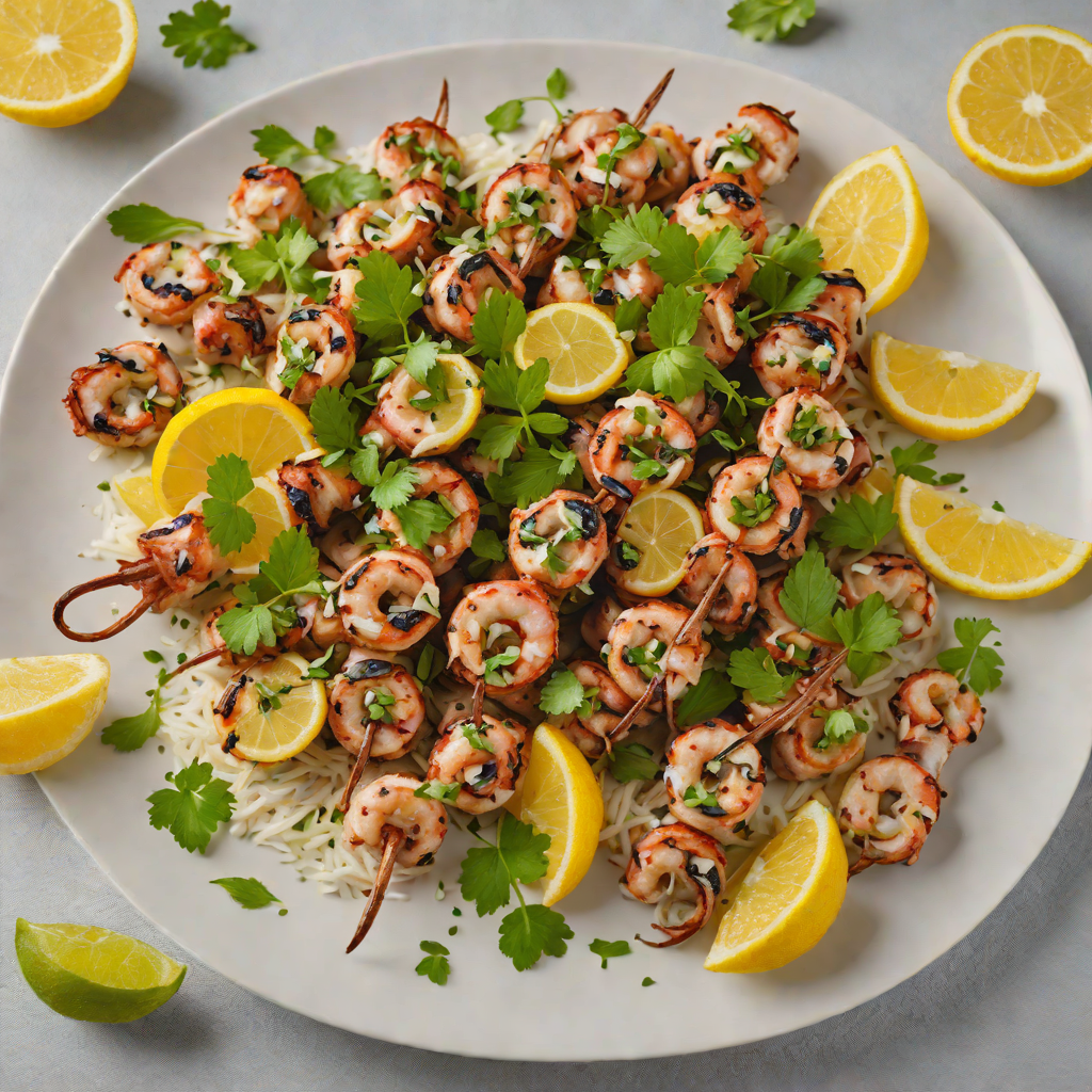 Octopus Souvlaki with Lemon-Oregano Marinade