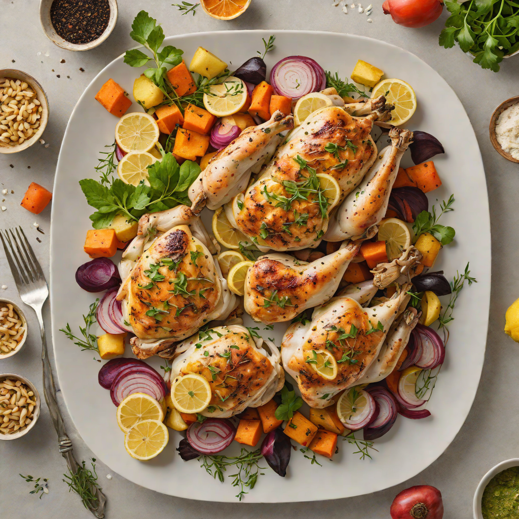 Sheet Pan Roasted Lemon-Herb Chicken with Root Vegetables