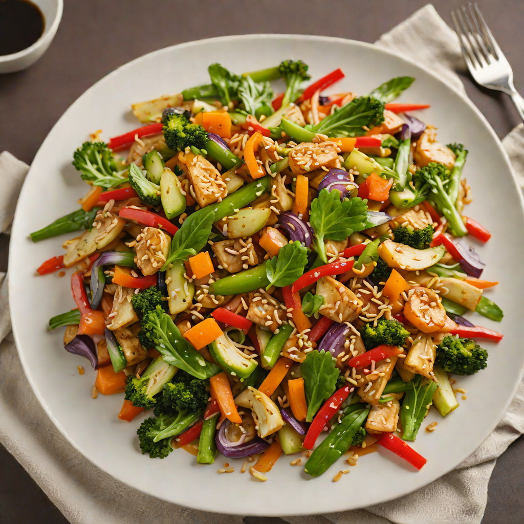 Regional California Vegetable Stir Fry with Garlic Sauce