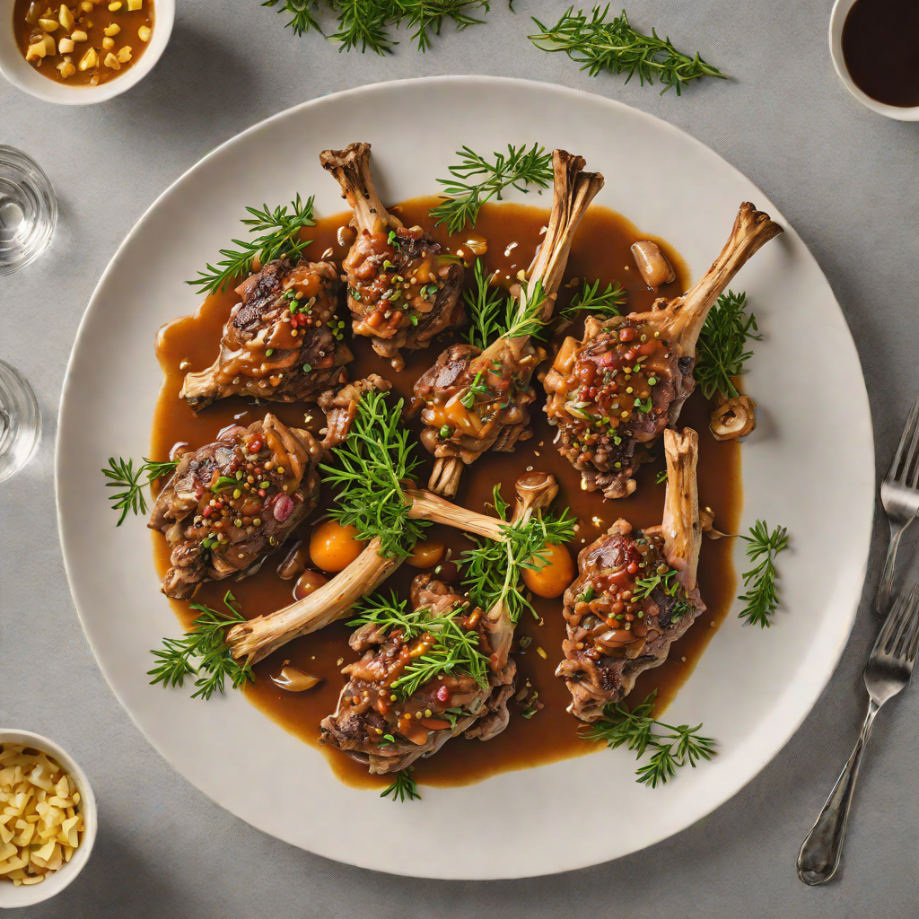 Gin and Juniper-Braised Lamb Shanks