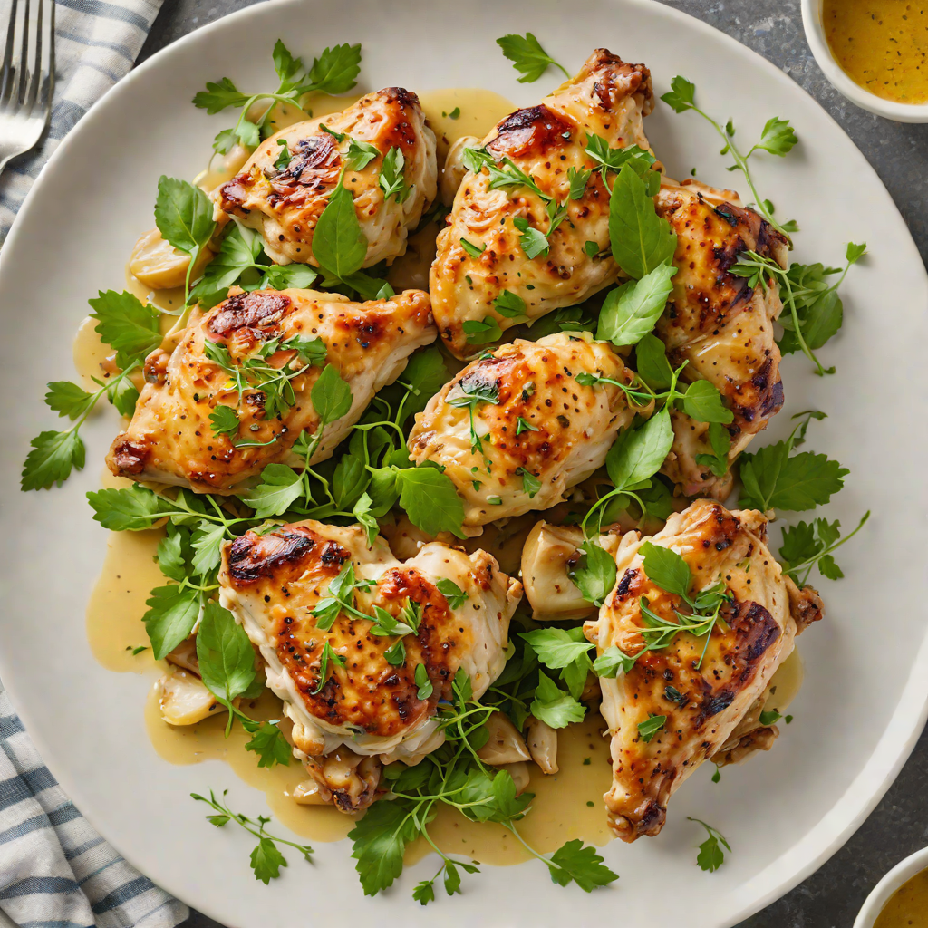 Sautéed Garlic Butter Chicken Thighs with Fresh Herbs
