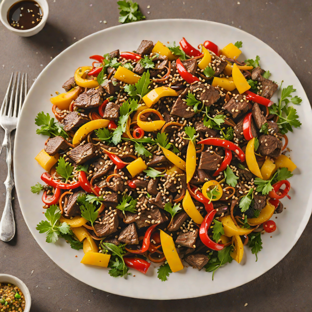 Spiced Kangaroo Stir-Fry with Native Pepper and Wattleseed