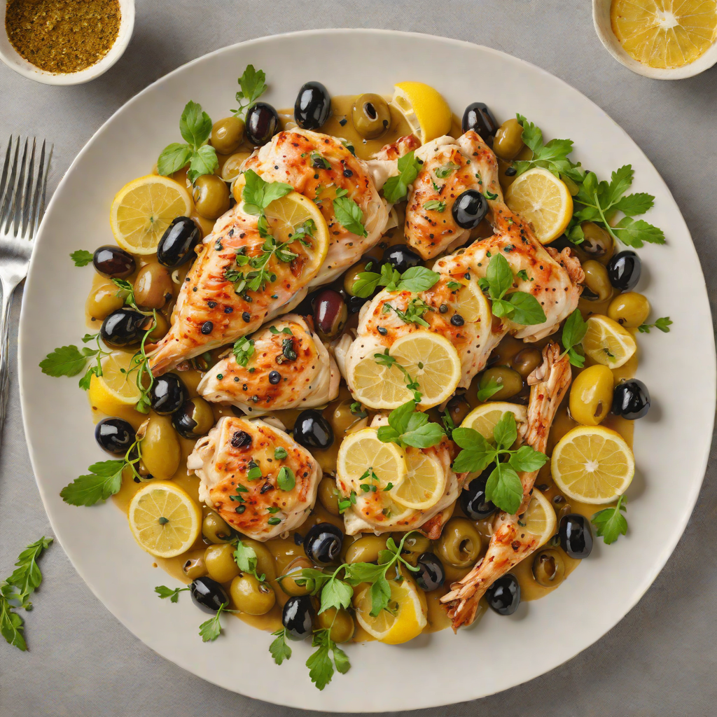 Slow-Cooked Mediterranean Chicken with Lemon and Olives