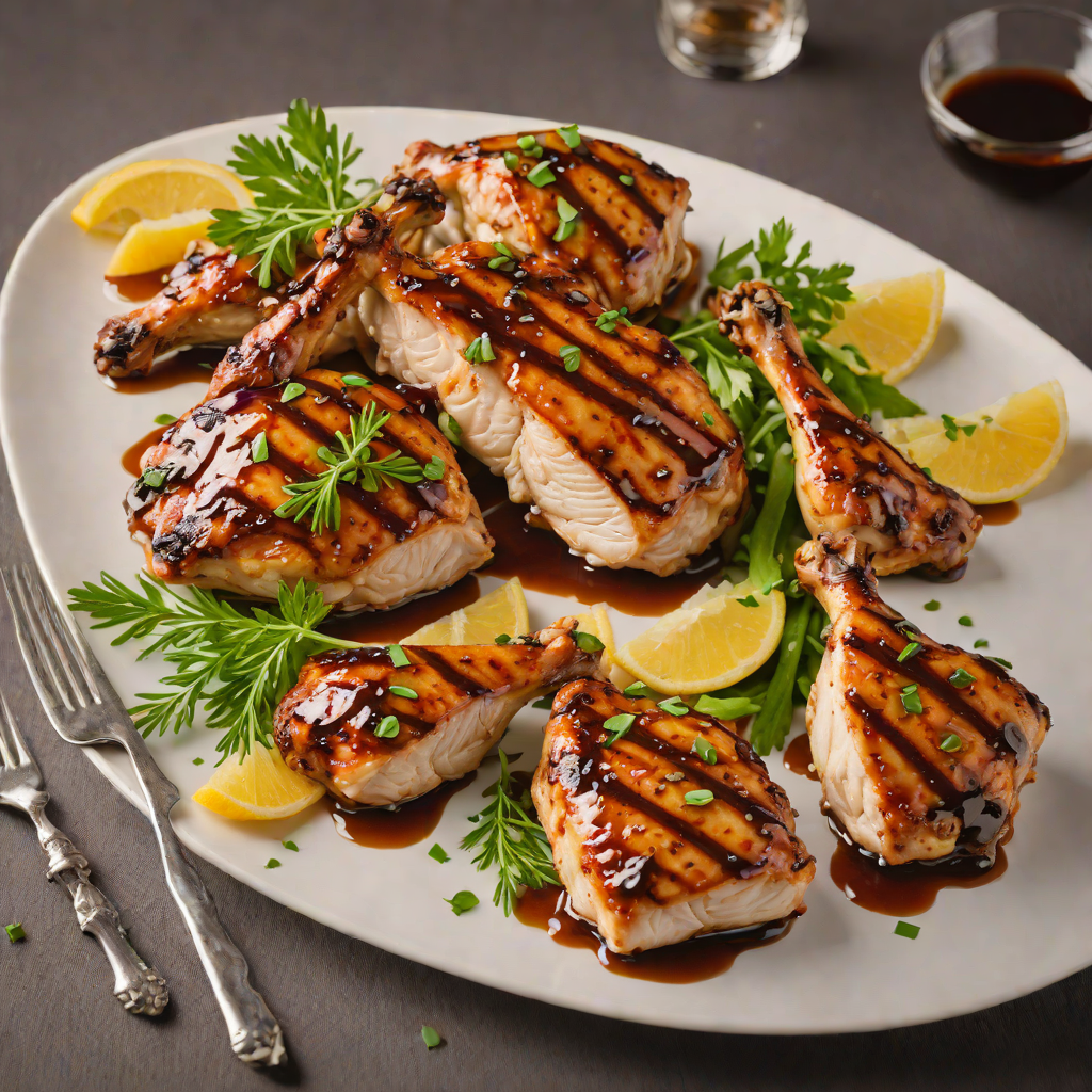 Cedar-Planked Grilled Chicken with Maple-Soy Glaze