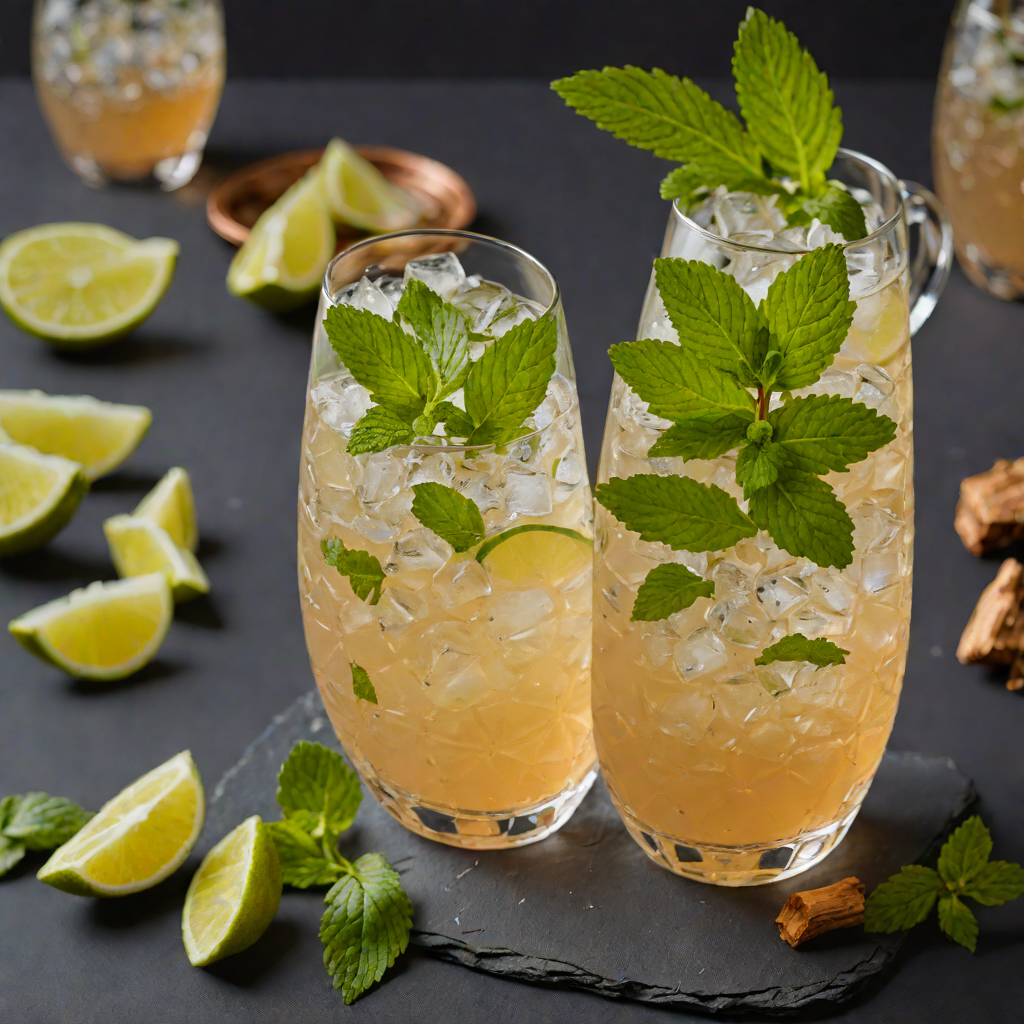 Vodka Ginger Mule with Fresh Mint