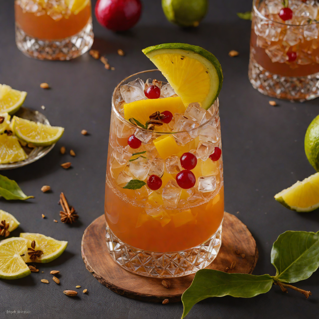 Spiced Rum and Tropical Passion Punch