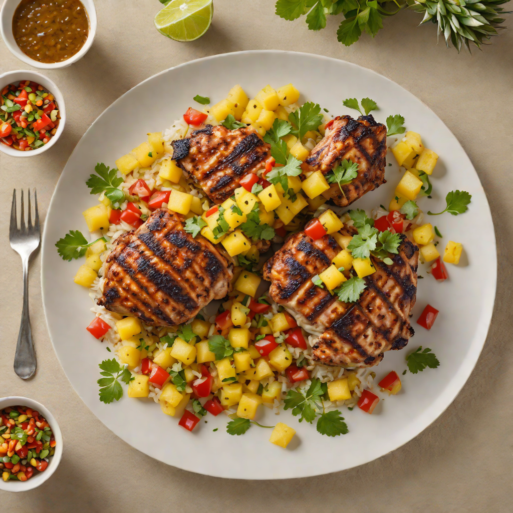 Zesty Caribbean Jerk Chicken with Pineapple Salsa