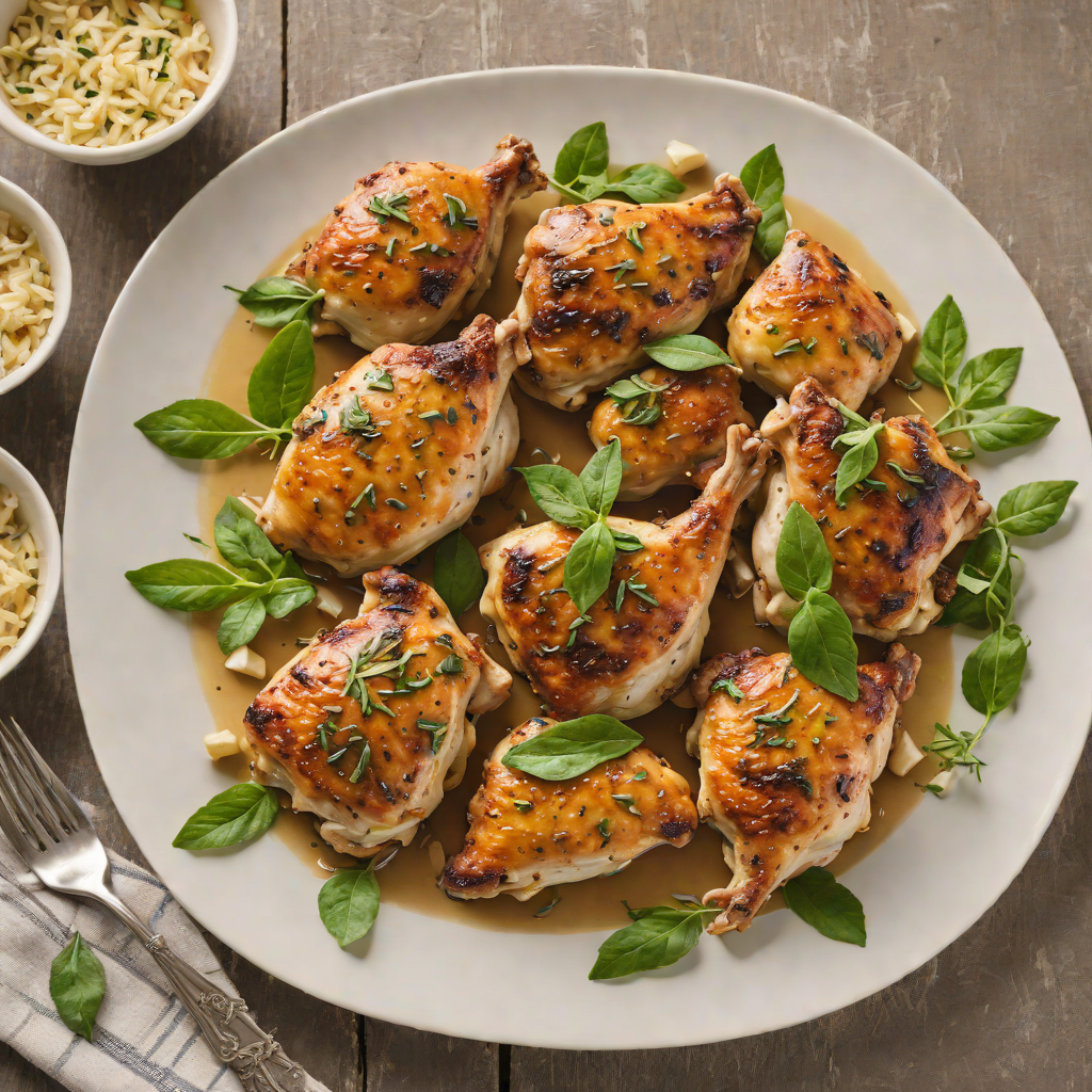 Italian Pan-Roasted Chicken Thighs with Garlic and Sage