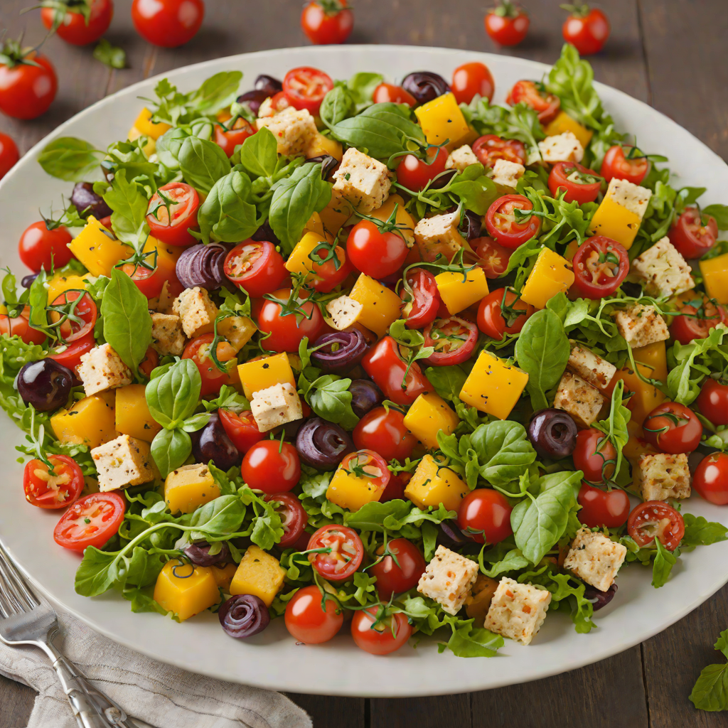 Rustic Italian Panzanella Bread Salad with Cherry Tomatoes