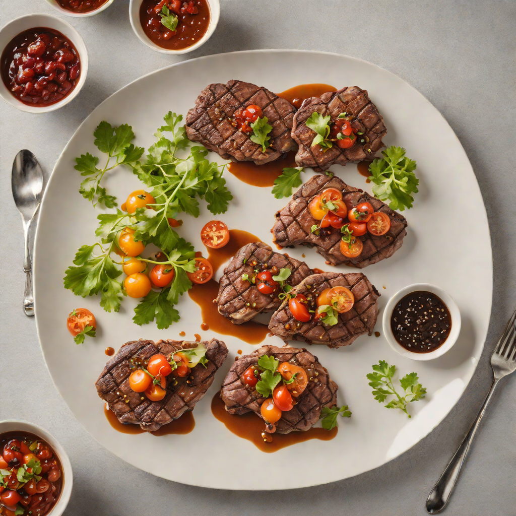 Pan-Fried Kangaroo Steaks with Bush Tomato Chutney