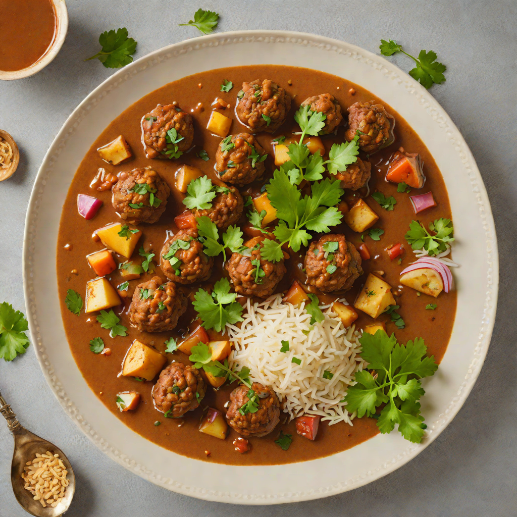 Slow-Cooked Kashmiri Lamb Kofta Curry with Turnips