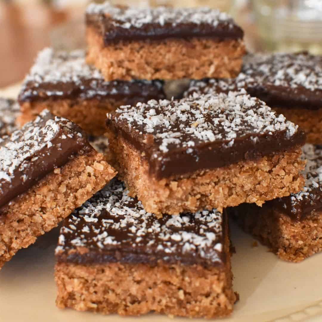 Weet-Bix Slice with Chocolate and Macadamia