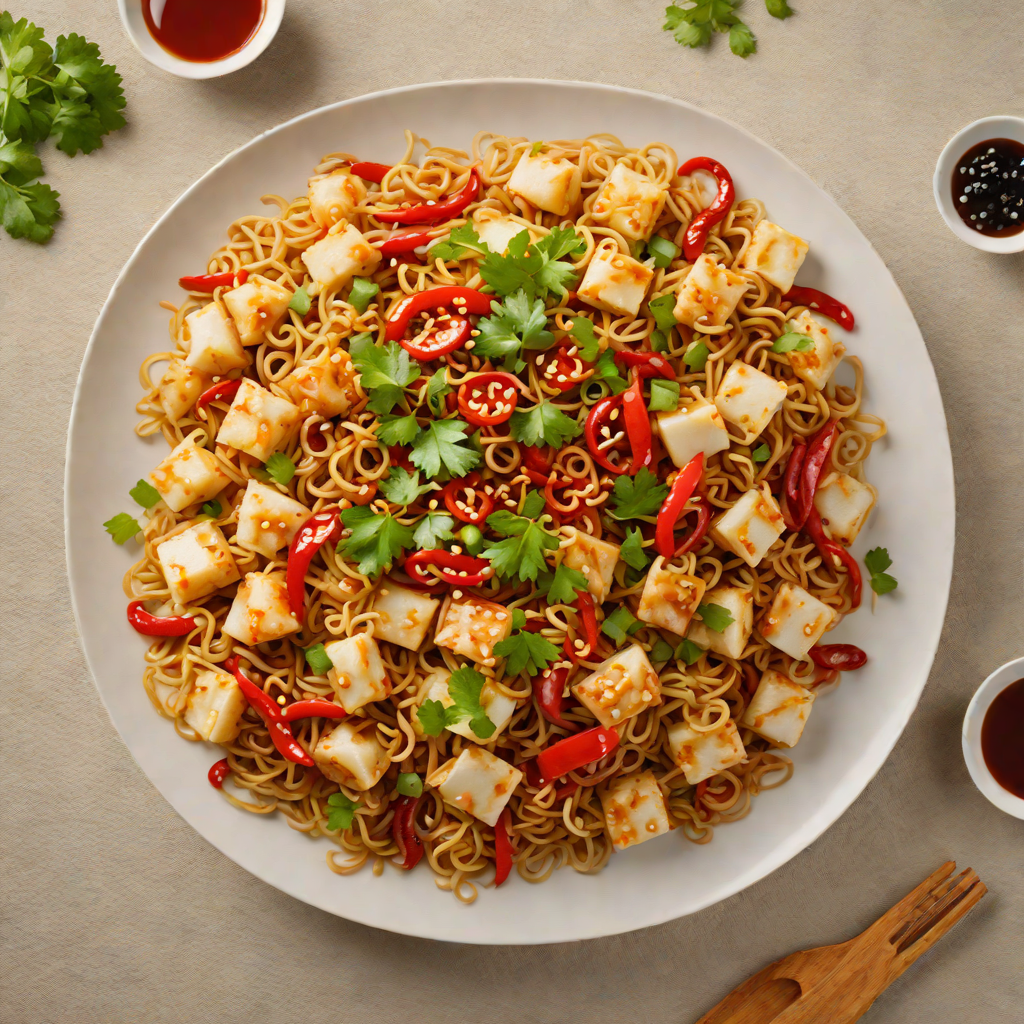 Stir-Fried Rice Cakes with Spicy Korean Chili Sauce