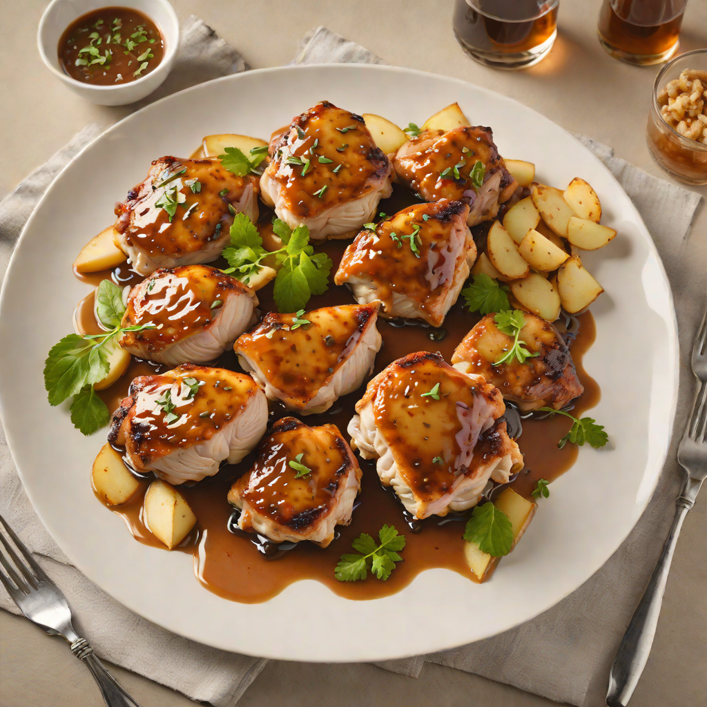Pan-Seared Chicken Thighs with Pennsylvania Apple Cider Reduction