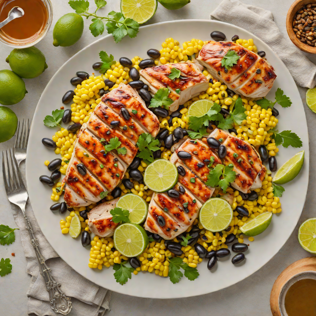 Sheet Pan Honey-Lime Chicken with Black Beans and Corn