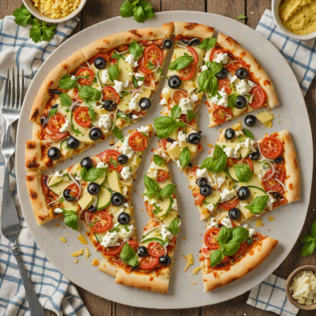 Oven-Baked Greek Pita Pizza with Garlic-Butter Crust