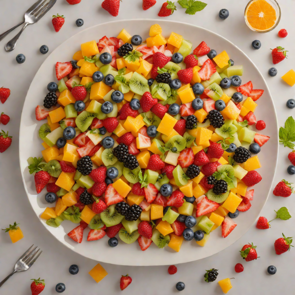 Game-Inspired Rainbow Fruit Salad