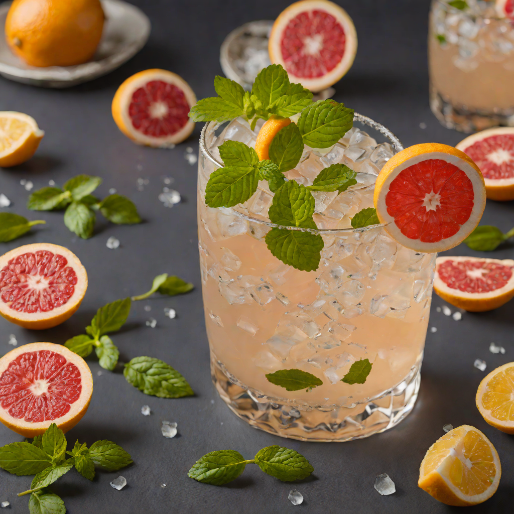 Sparkling Grapefruit Mint Cooler