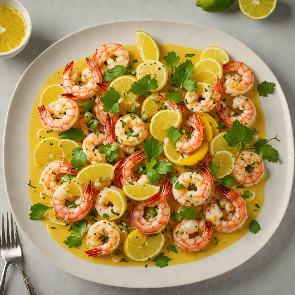 Sautéed Shrimp in Garlic Butter with Calamansi