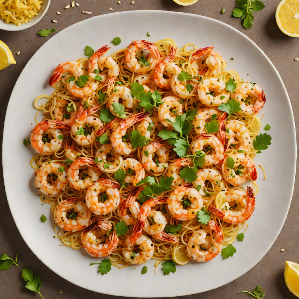 Sautéed Shrimp with Spicy Garlic and Lemon Zest