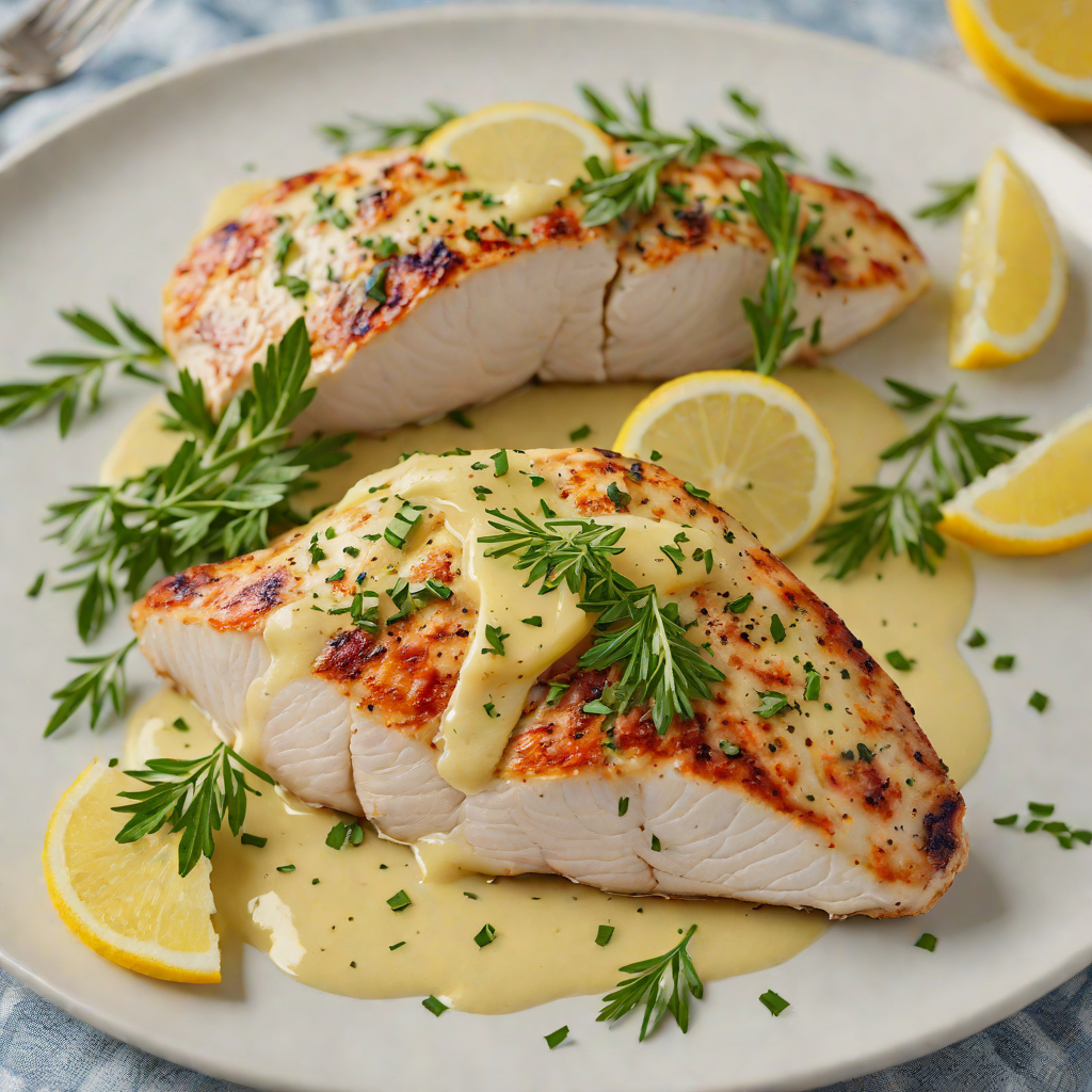Pan-Seared Chicken Breast with Hidden Garlic-Lemon Herb Butter