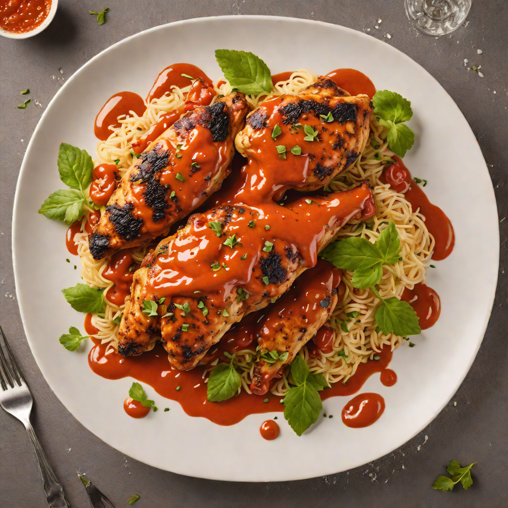 Blackened Chicken with Smoky Red Pepper Sauce