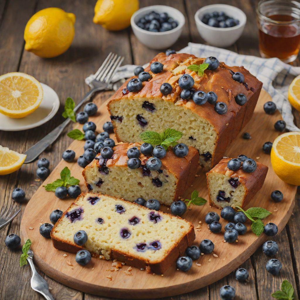 Baked Lemon-Blueberry Pound Cake