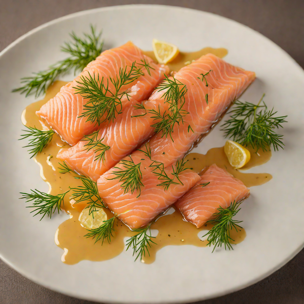 Cold-Smoked Salmon with Maple Glaze and Dill