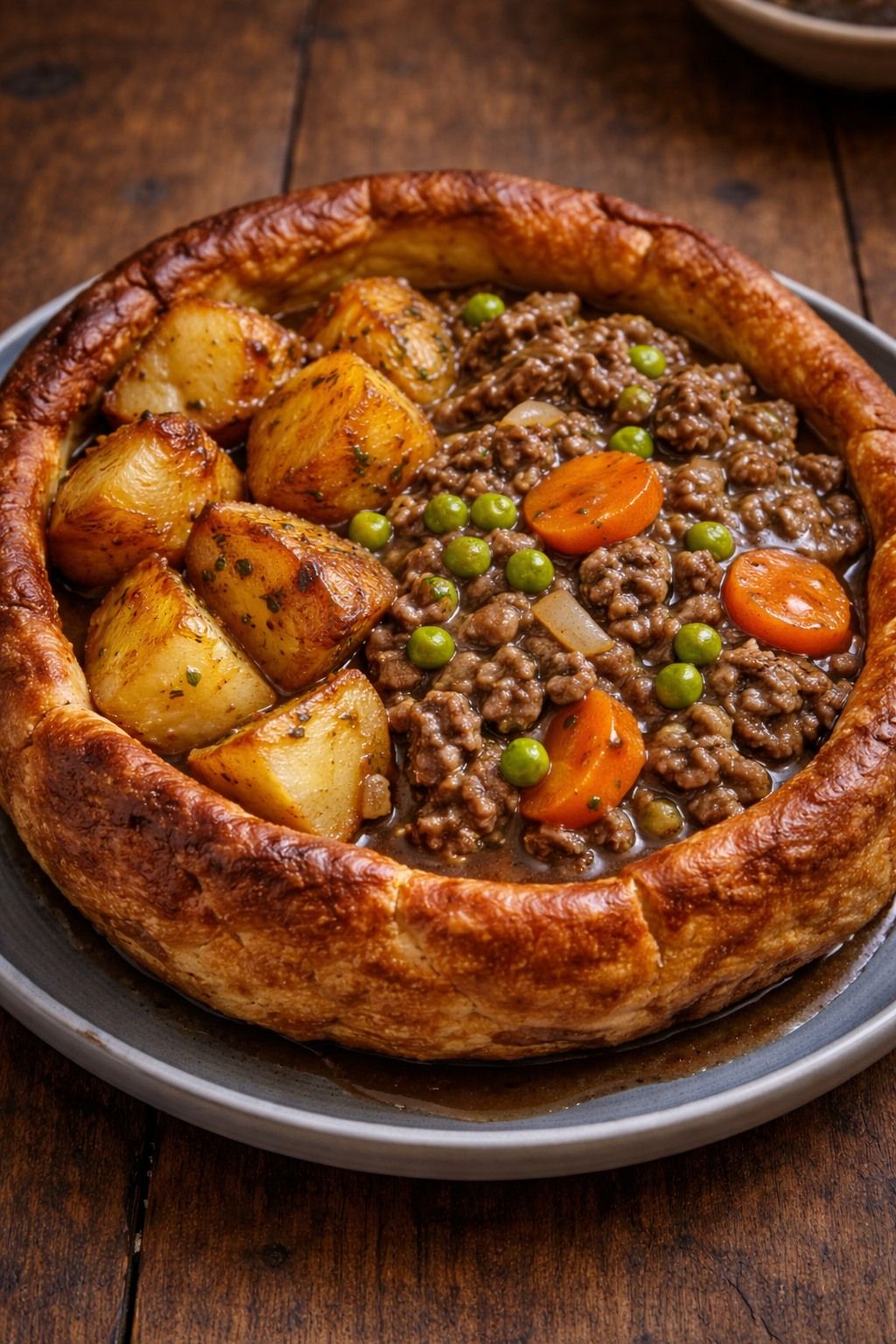 Veggie-Packed Aussie Meat Pie with Pumpkin and Peas