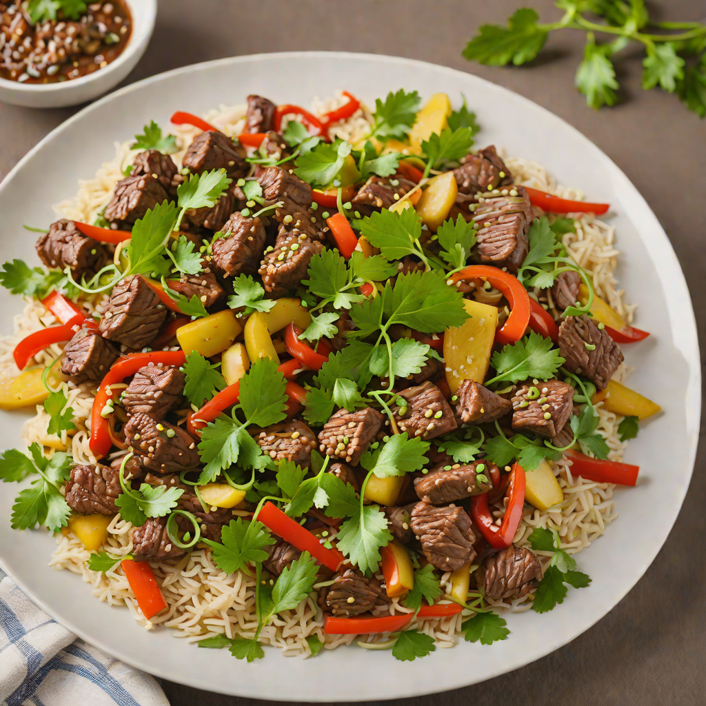 Vietnamese-Style Lemongrass Beef Stir Fry with Fresh Herbs