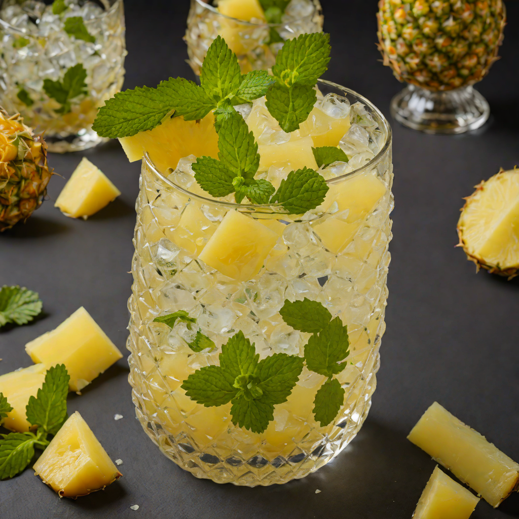 Pineapple-Mint Rum Smash