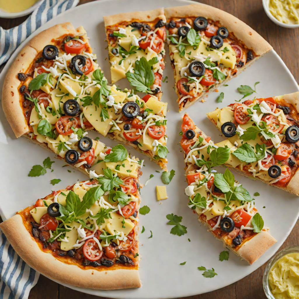 Baked Greek-Style Pita Pizza with Garlic Butter Crust