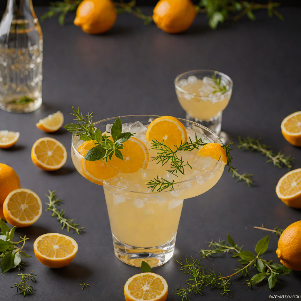 Citrus-Honey Gin Sour with Fresh Thyme