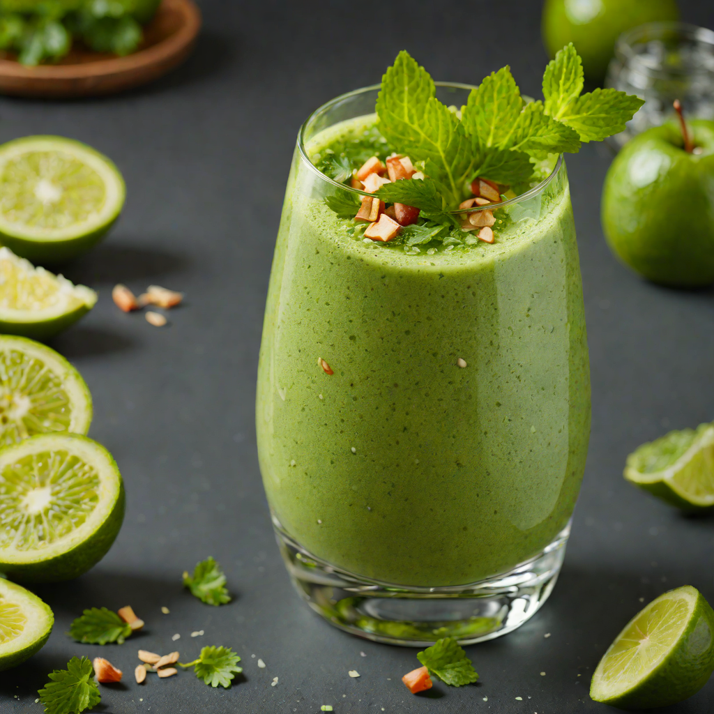 Blended Tropical Green Smoothie