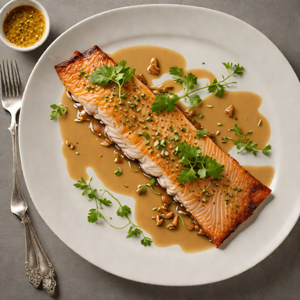 Pan-Seared Trout with Pennsylvania Maple-Mustard Glaze
