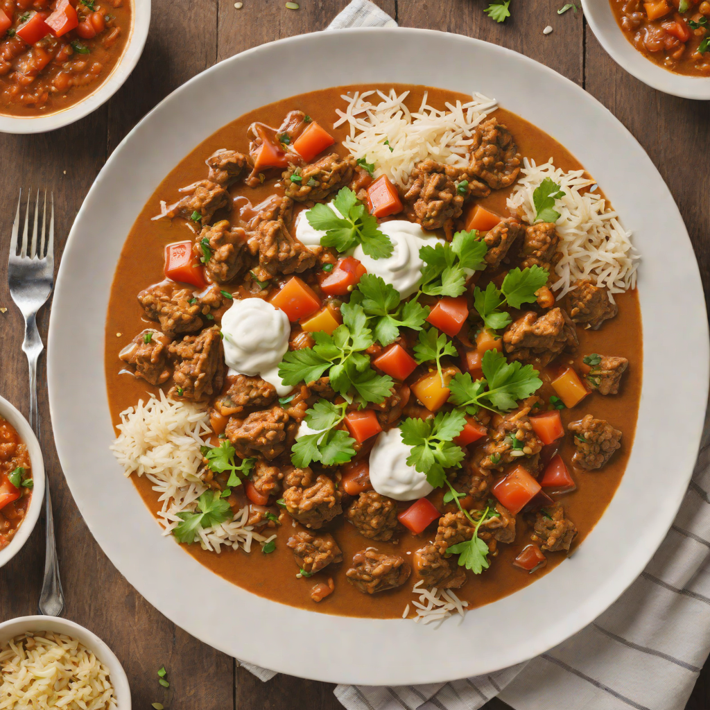 Slow Cooker Indian-Spiced Lamb Curry with Tomato and Yogurt