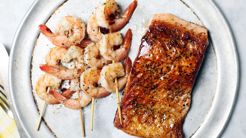 Brown's Maple-Glazed Salmon with Roasted Asparagus