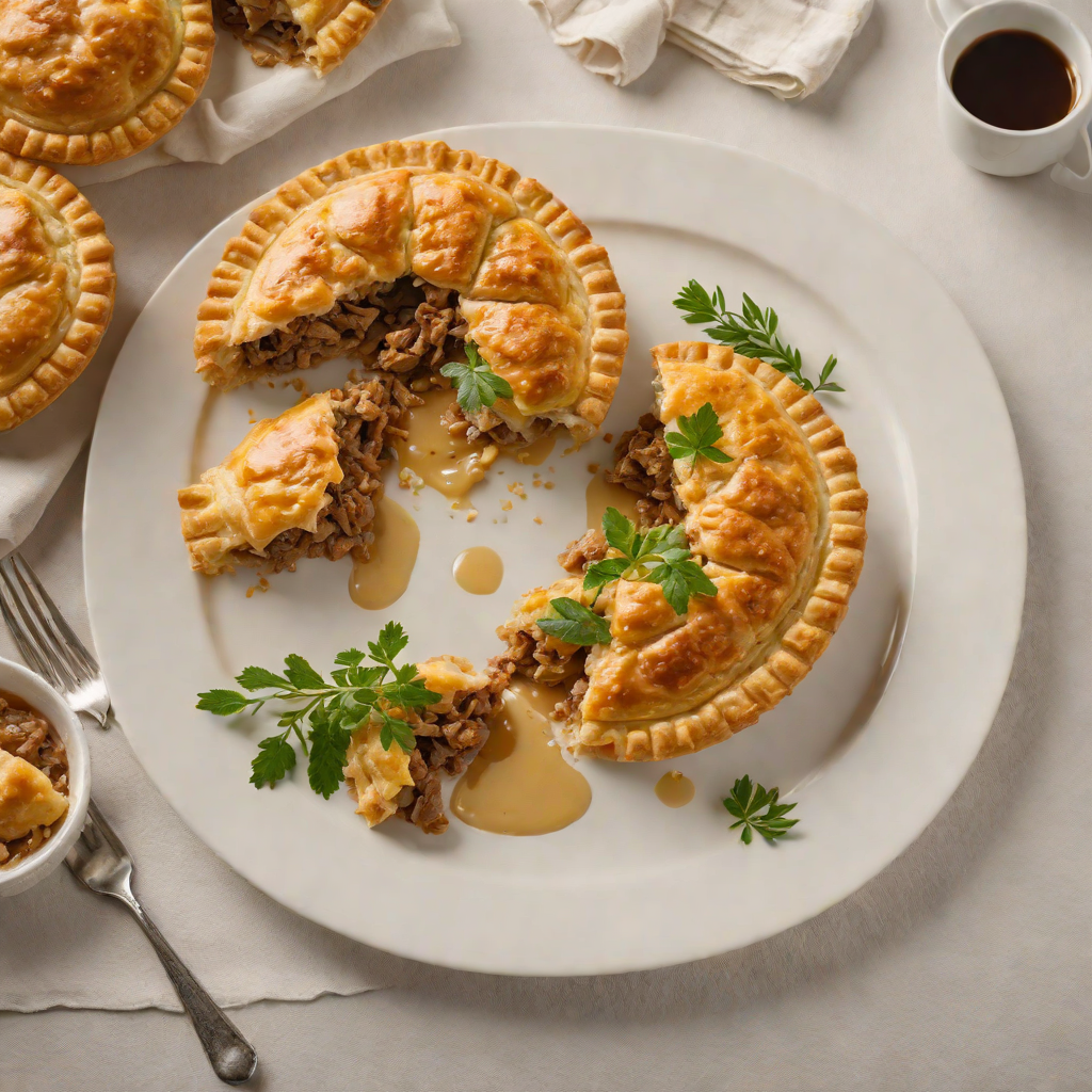 Pan-Fried Aussie Meat Pie with Golden Puff Pastry