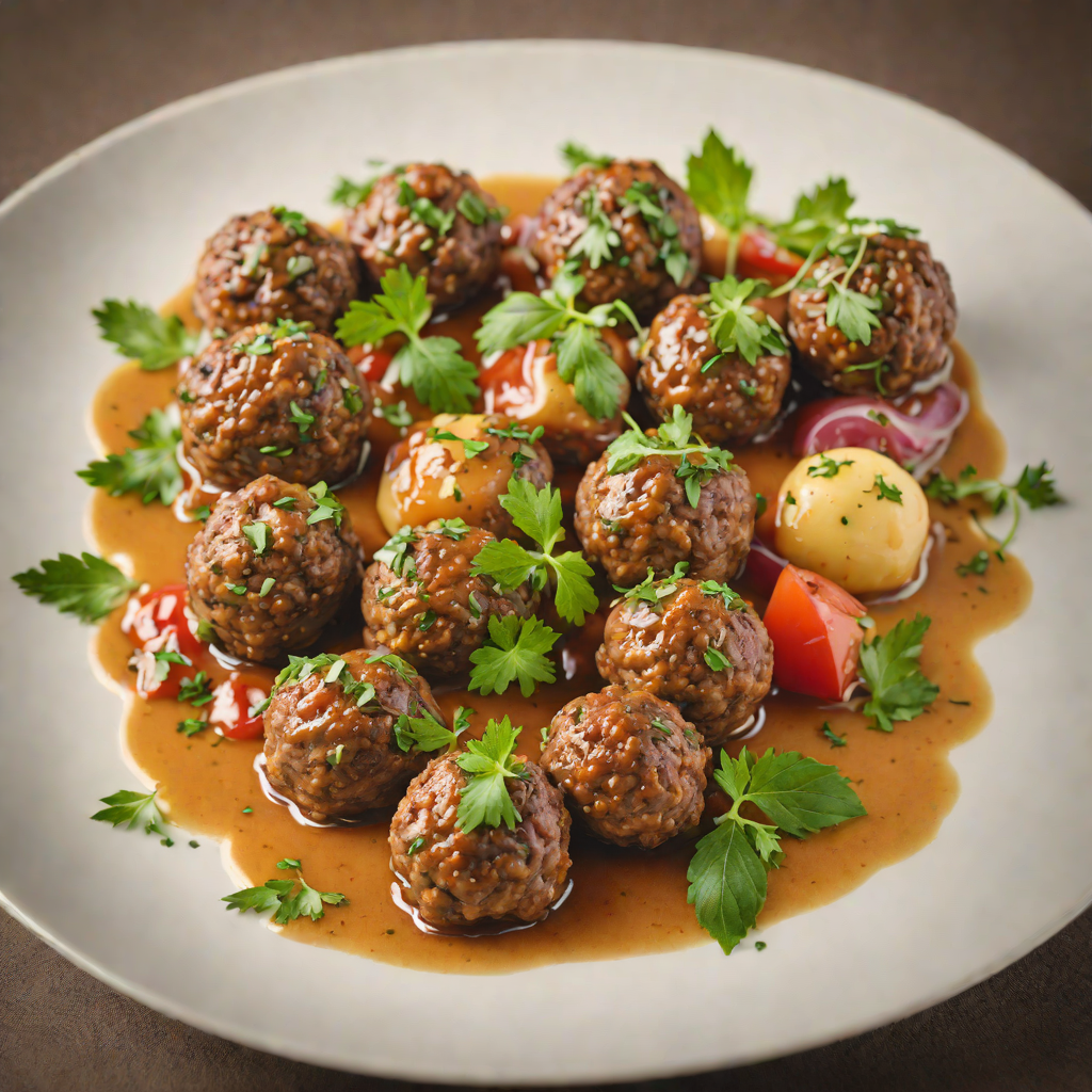Hidden Herb-Stuffed Mediterranean Lamb Meatballs