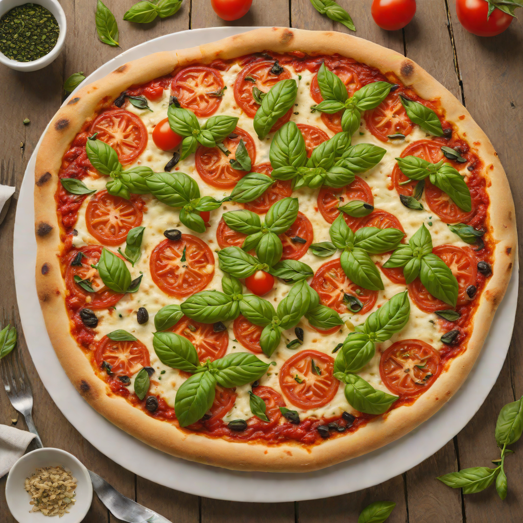 Neapolitan-Style Pizza with San Marzano Tomato and Fresh Basil