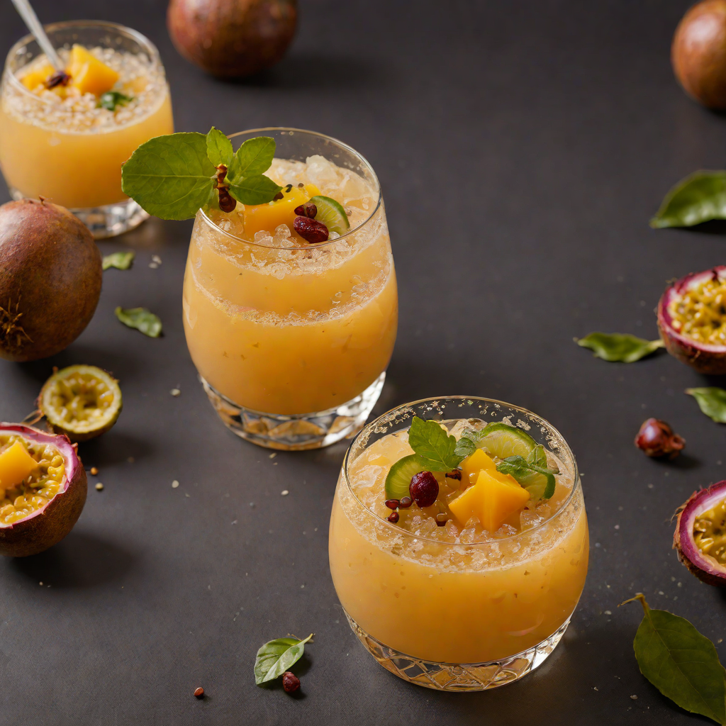 Frozen Passionfruit Mai Tai Cocktail with Spiced Rum