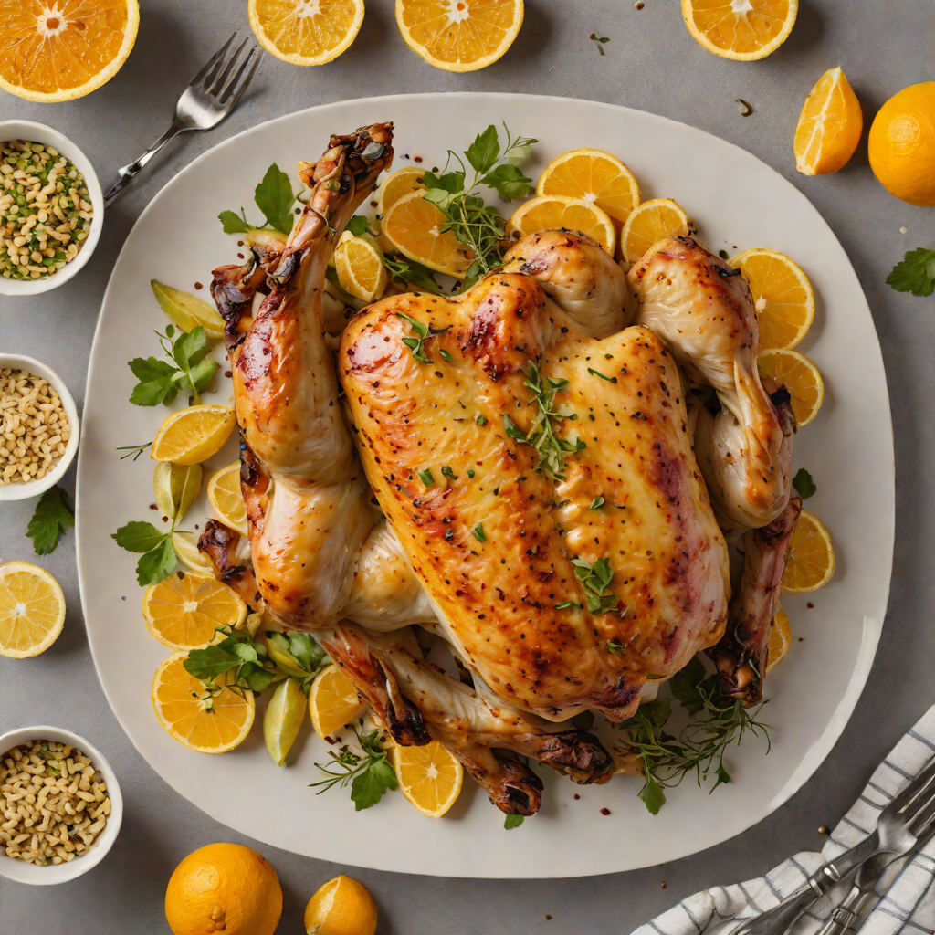 Spiced Citrus and Garlic Roasted Chicken