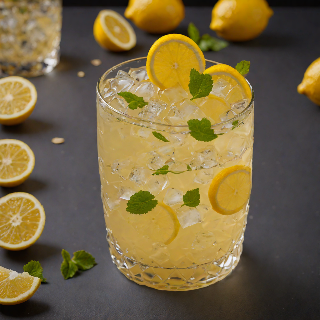 Lemon-Ginger Sour Soda Mocktail