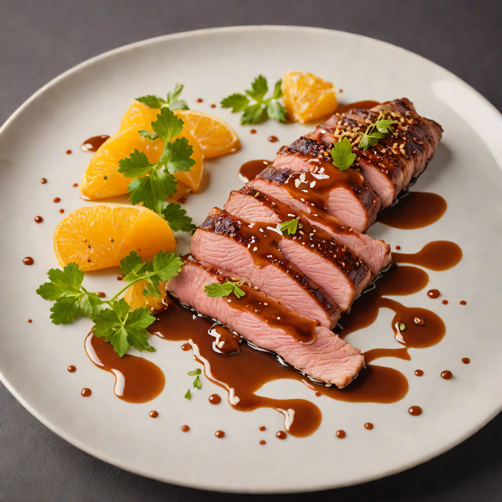 Orange-Scented Duck Breast with Yuzu Curaçao Glaze