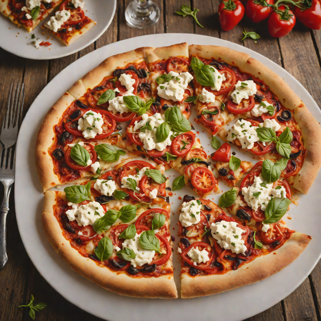 Wood-Fired Pizza with Roasted Red Peppers and Goat Cheese