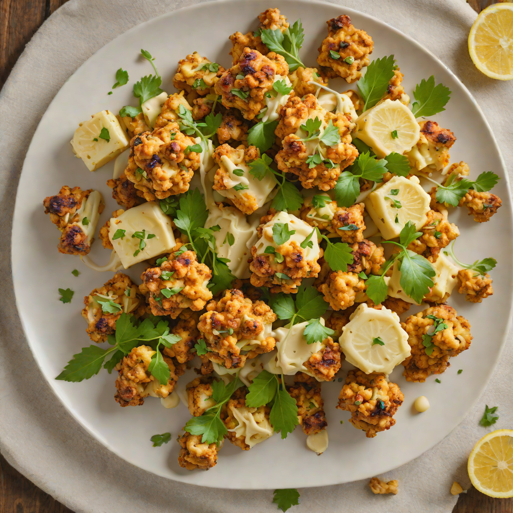 Roasted Cauliflower and Tempeh with Tahini-Lemon Sauce