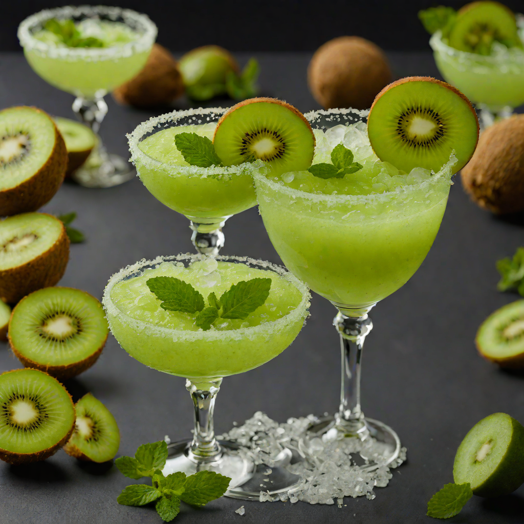 Frozen Kiwi-Mint Margarita
