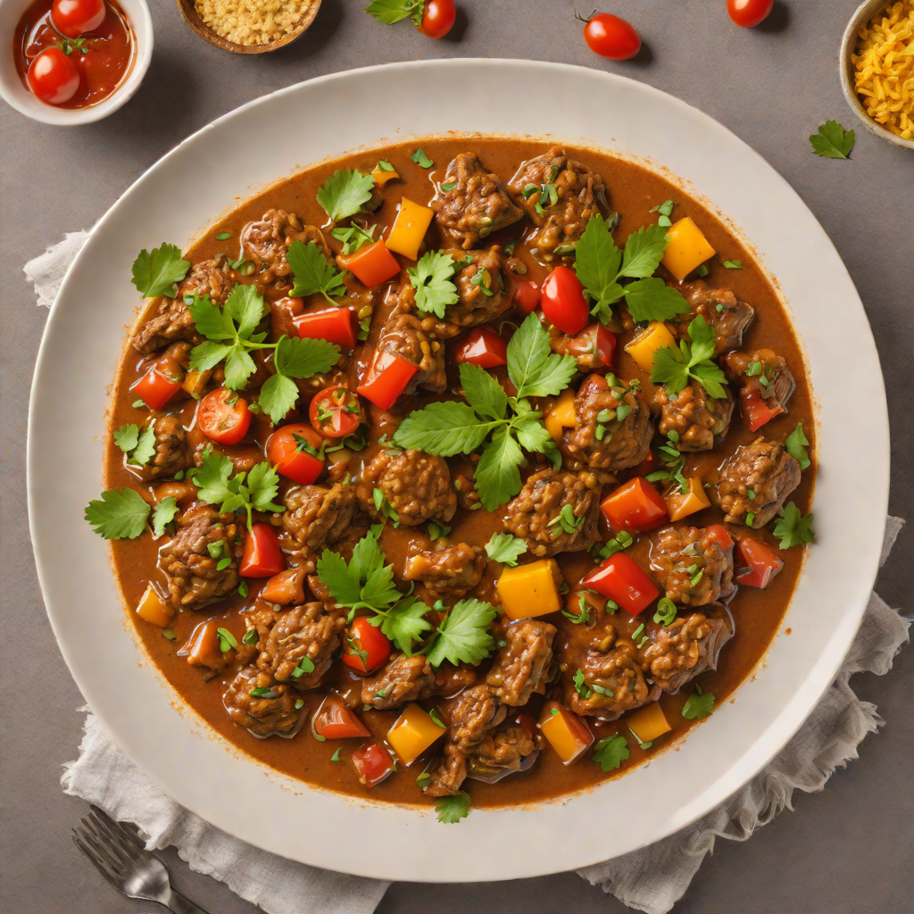 Spicy Indian Lamb Curry with Garam Masala and Tomato